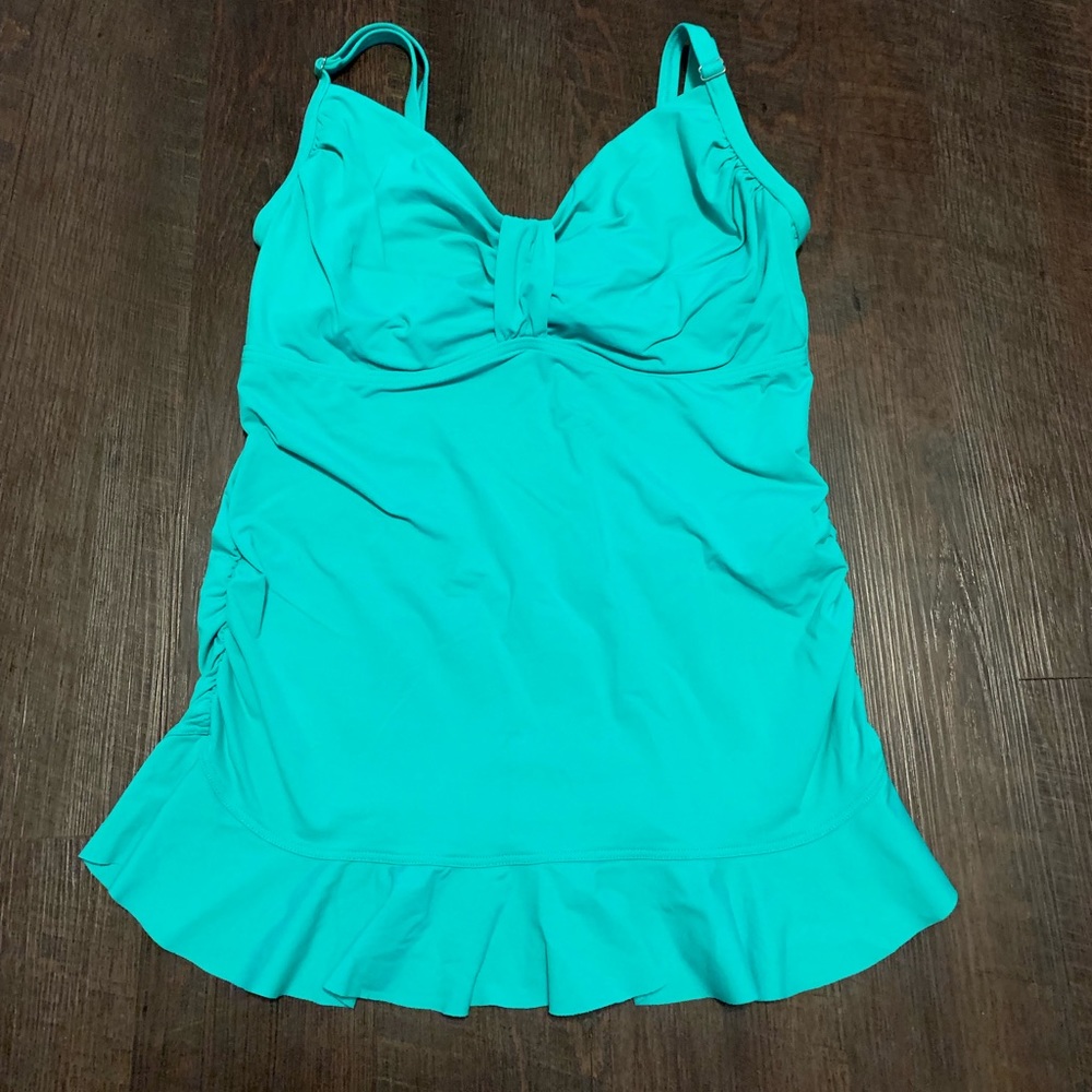 Ladies Lands End Swimsuit Top Tankini size 12